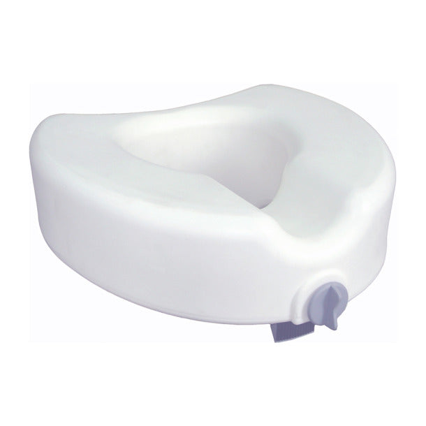 Premium Plastic Raised Toilet Seat with Lock - Without Arms E0244