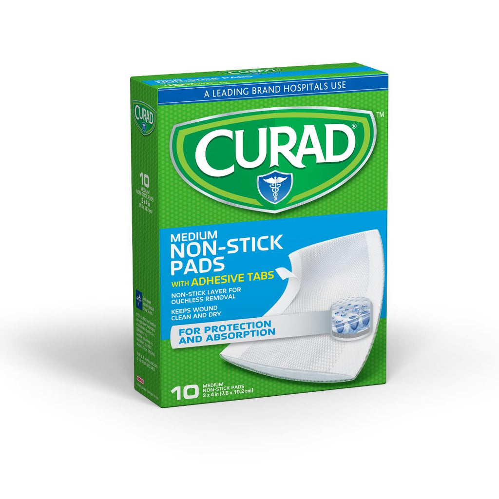 Curad Sterile Non-stick Pad With Adhesive Tabs