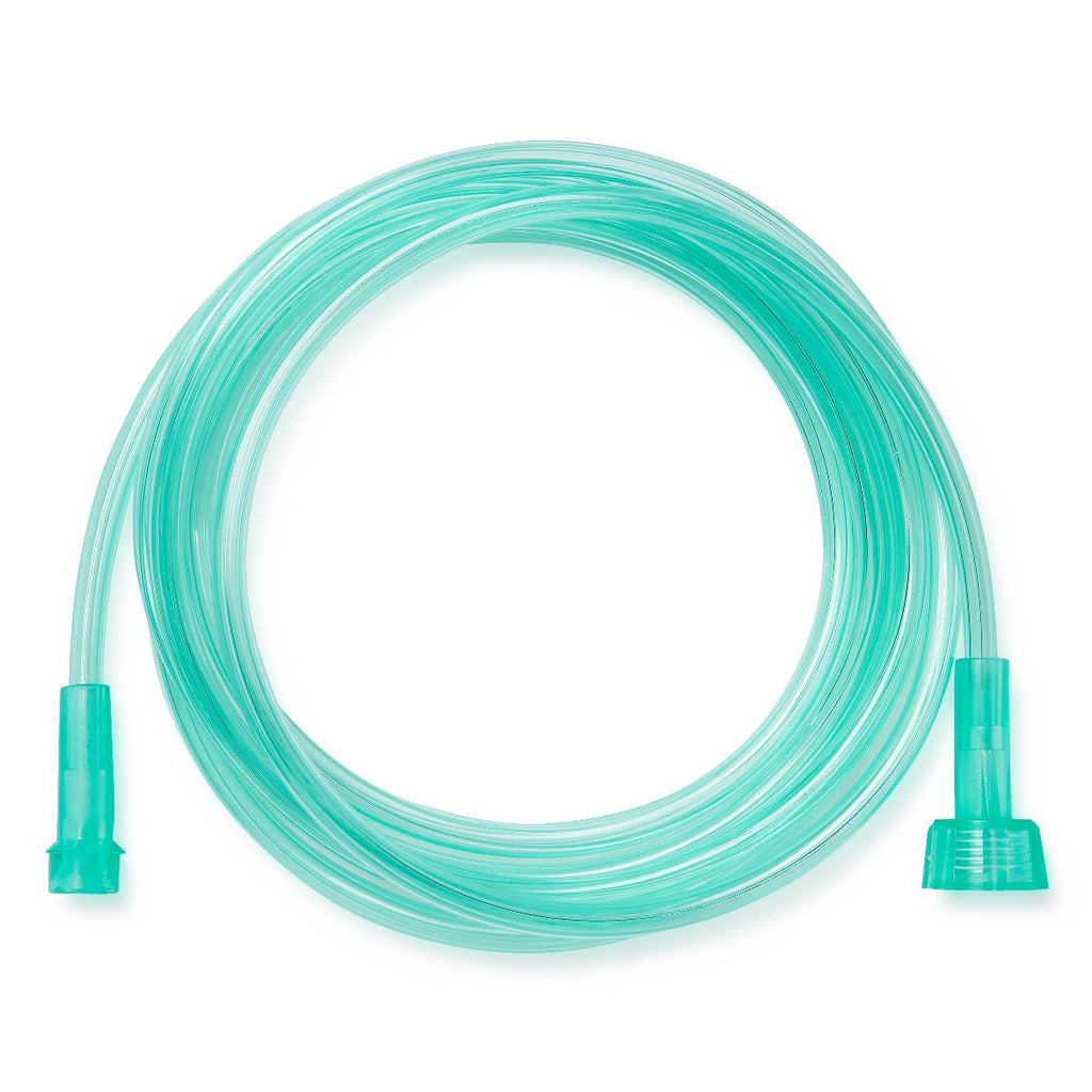 7 ft. Crush-Resistant Oxygen Tubing Universal Connector - Green