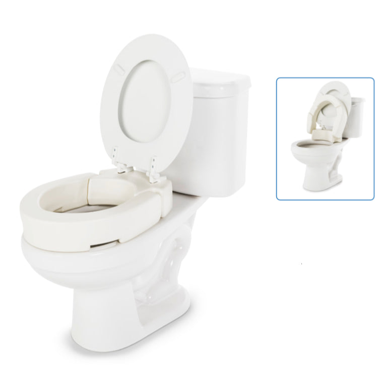 Deluxe Hinged Toilet Seat Risers Round E0244