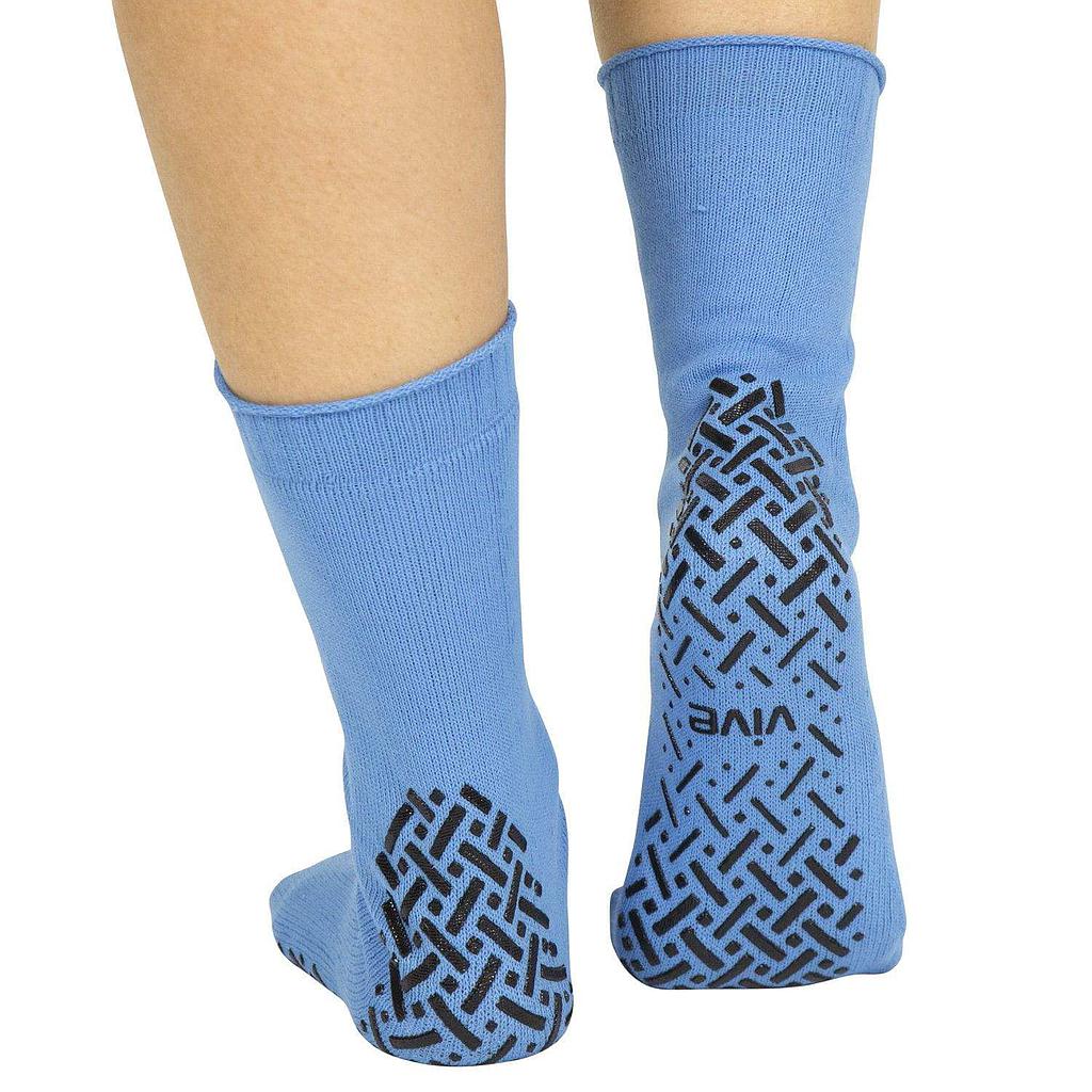 Non Slip Hospital Socks, Unisex -  (6) pairs