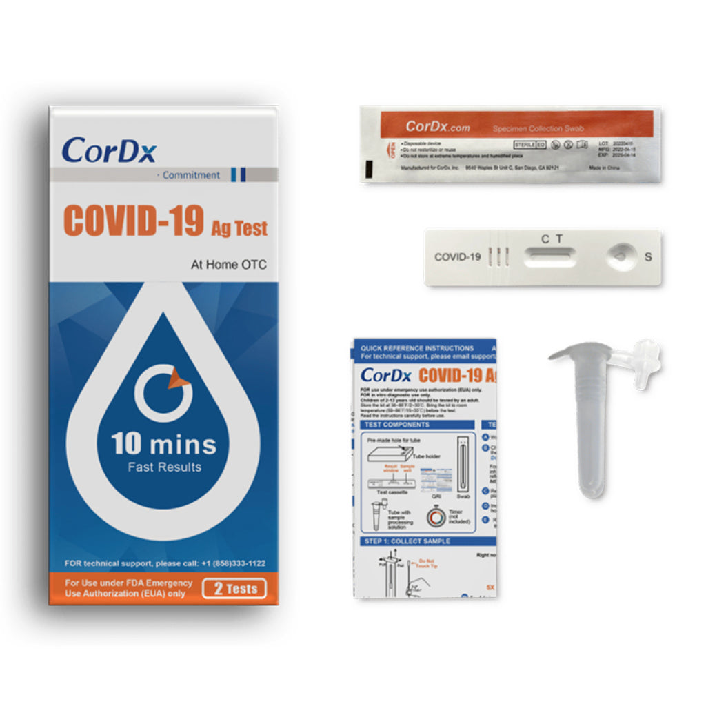 CorDx COVID-19 Ag Rapid Antigen Test (2 Tests Kit)