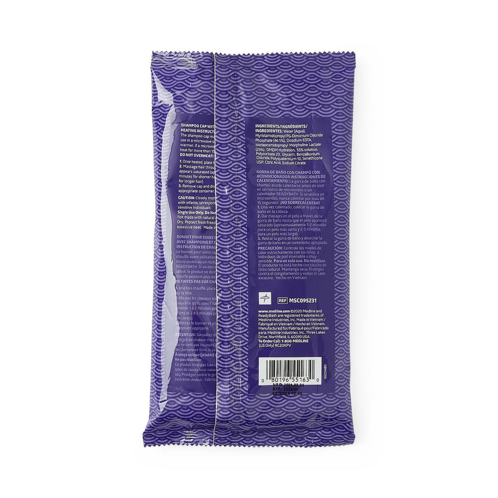 ReadyBath Rinse-Free Conditioning Shampoo Caps, Fragrance Free.