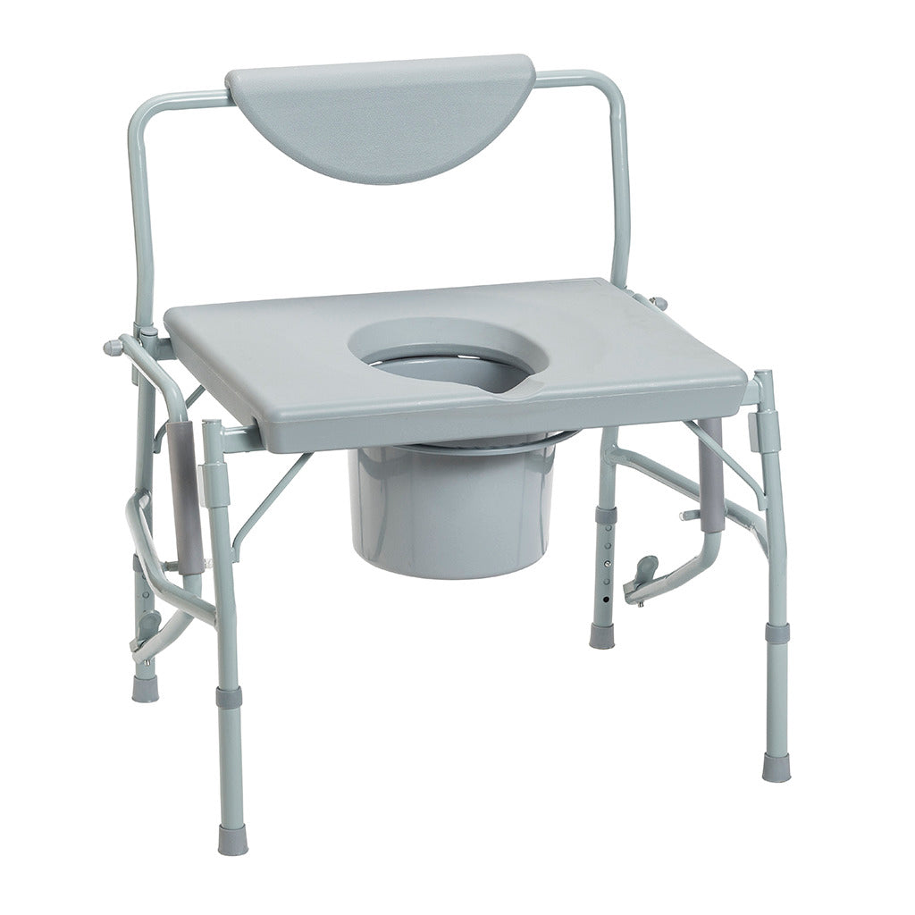 Drive Deluxe Bariatric Drop-Arm Commode 1000 lbs Weight Capacity E0168