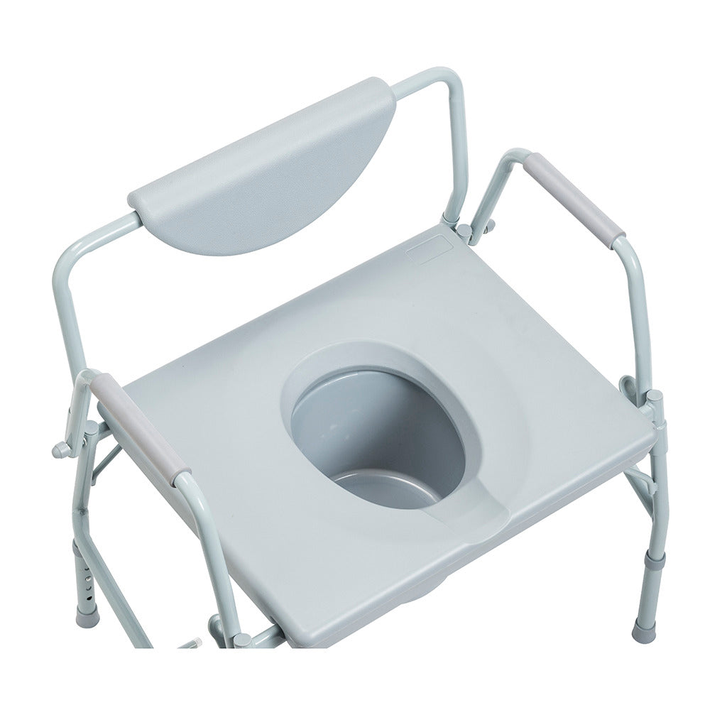 Drive Deluxe Bariatric Drop-Arm Commode 1000 lbs Weight Capacity E0168