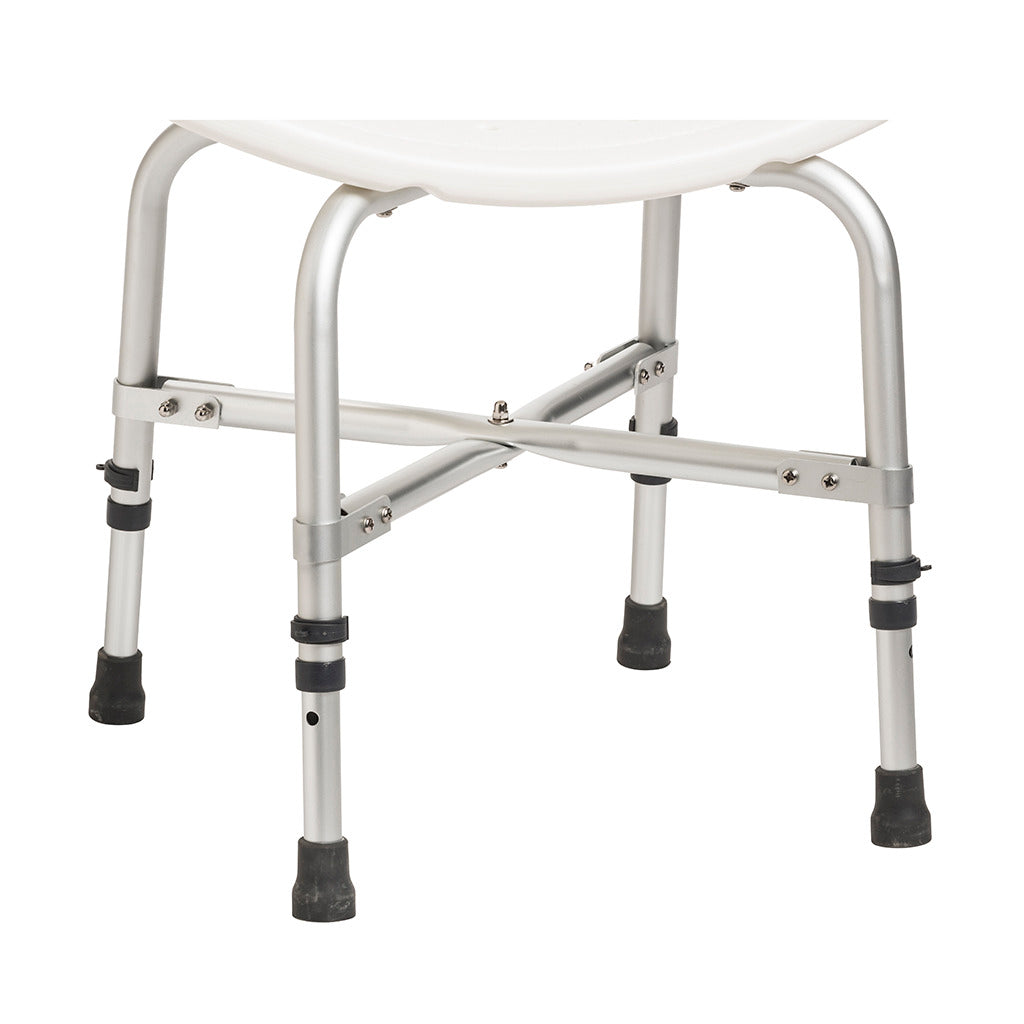 Deluxe Bariatric Shower Chair With Back Support & Cross-Frame Brace E0240