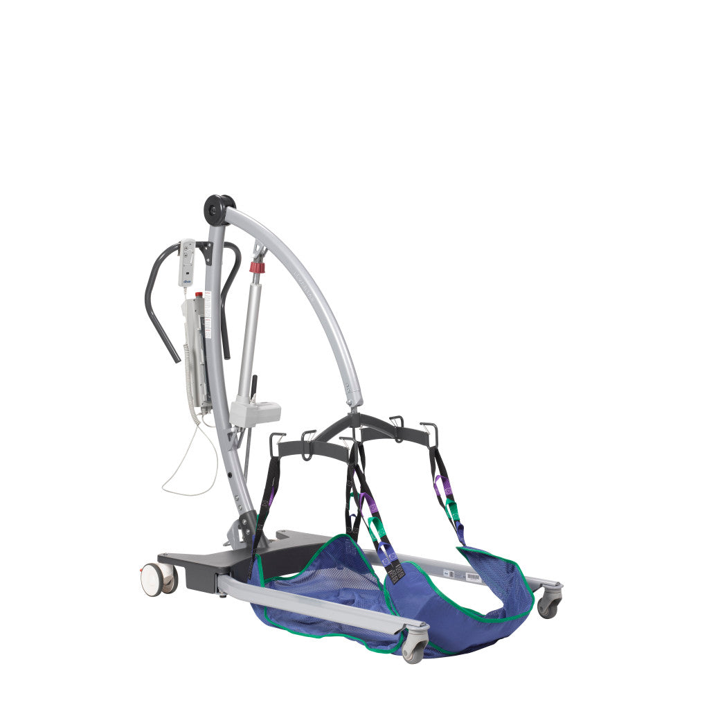 Medical lift chair with harness on a white background