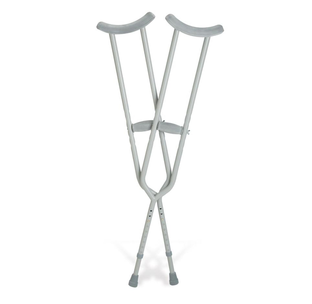 Medline Bariatric Crutches, Adult, 650 lb. Capacity 1 Pair