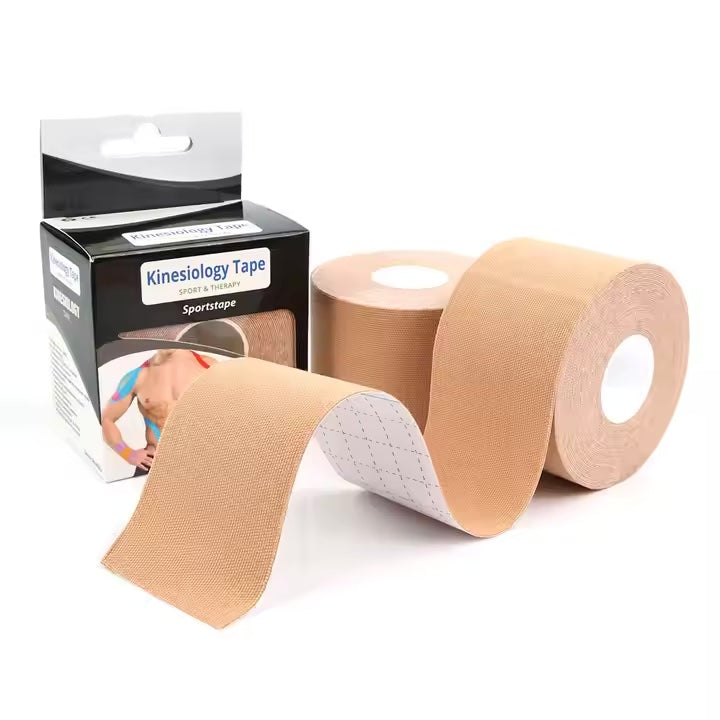 Premium Cotton Kinesiology Tape Latex-Free, Hypoallergenic