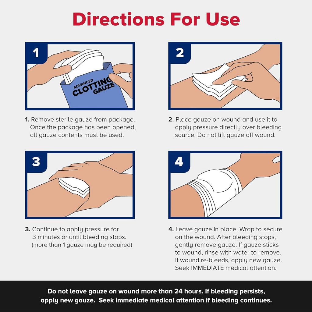 QuikClot Advanced Clotting Gauze 3"x 2'