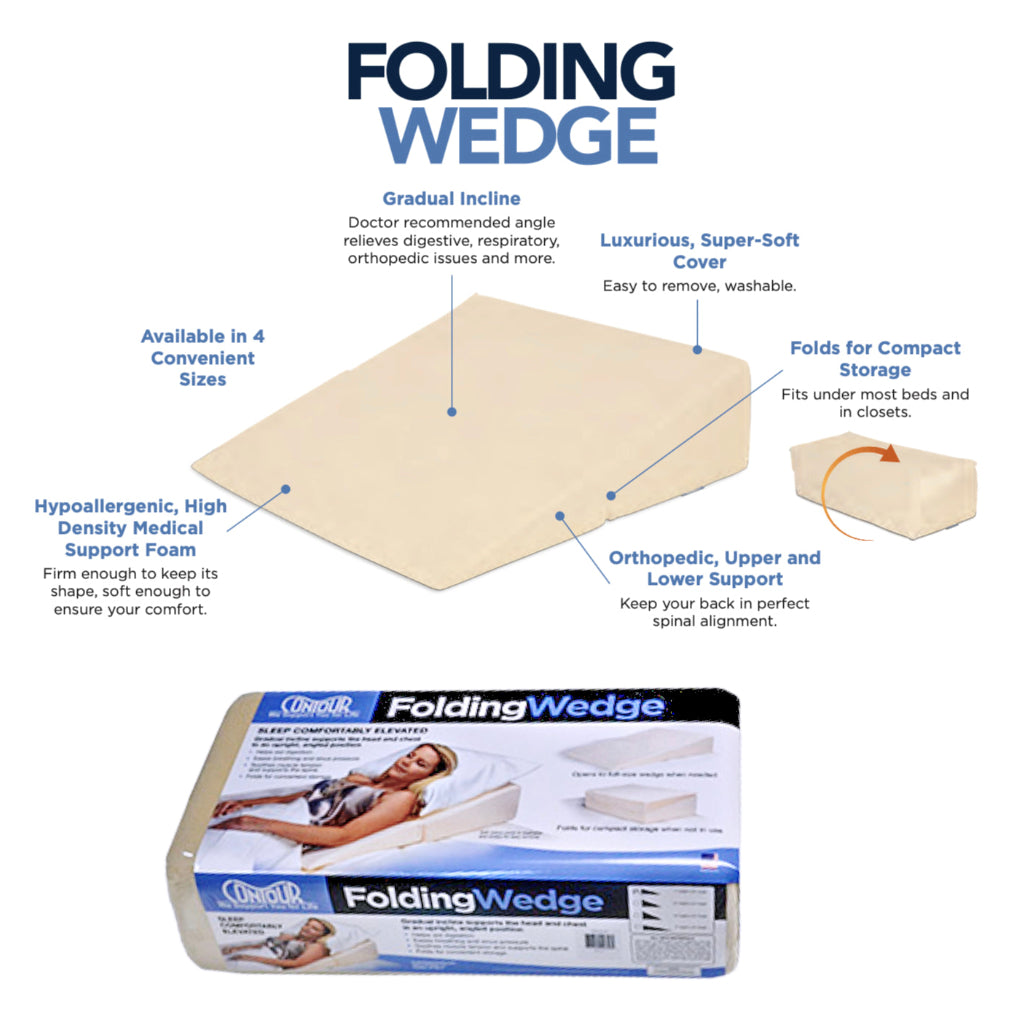 Folding Wedge Helps W/ Acid Reflux Relief 32L 24W 7H