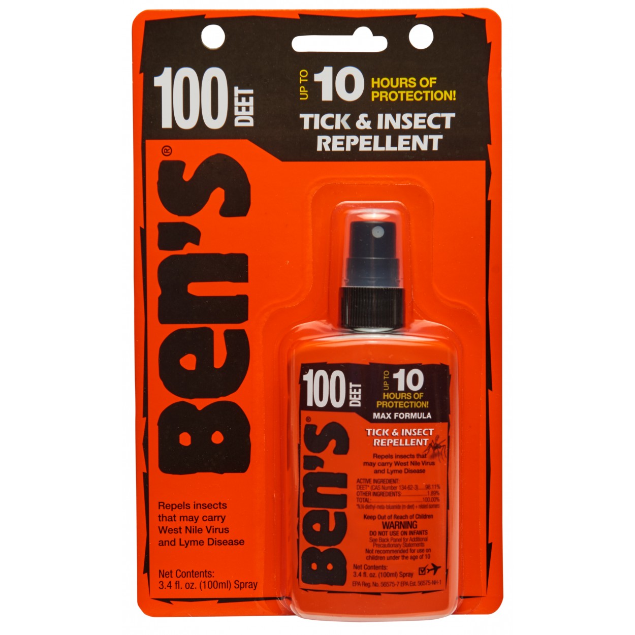 Ben's 30% DEET Mosquito, Tick and Insect Repellent, 37ml Pump, Pack of 4