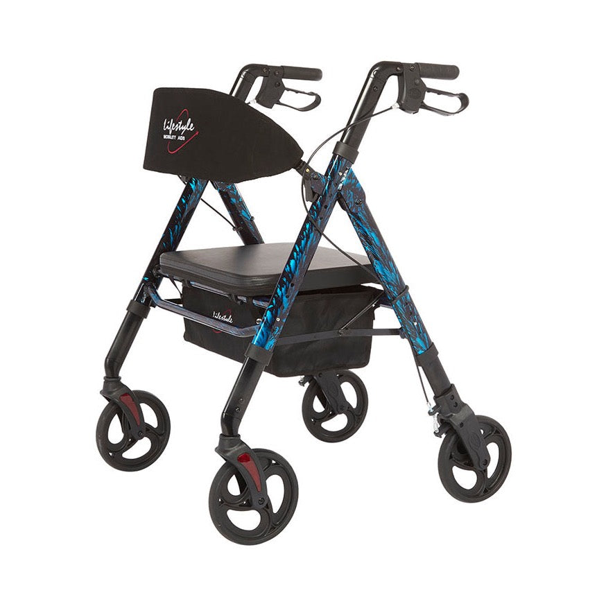 Regal Bariatric Aluminum 4 Wheel Rollator  8” Wheels