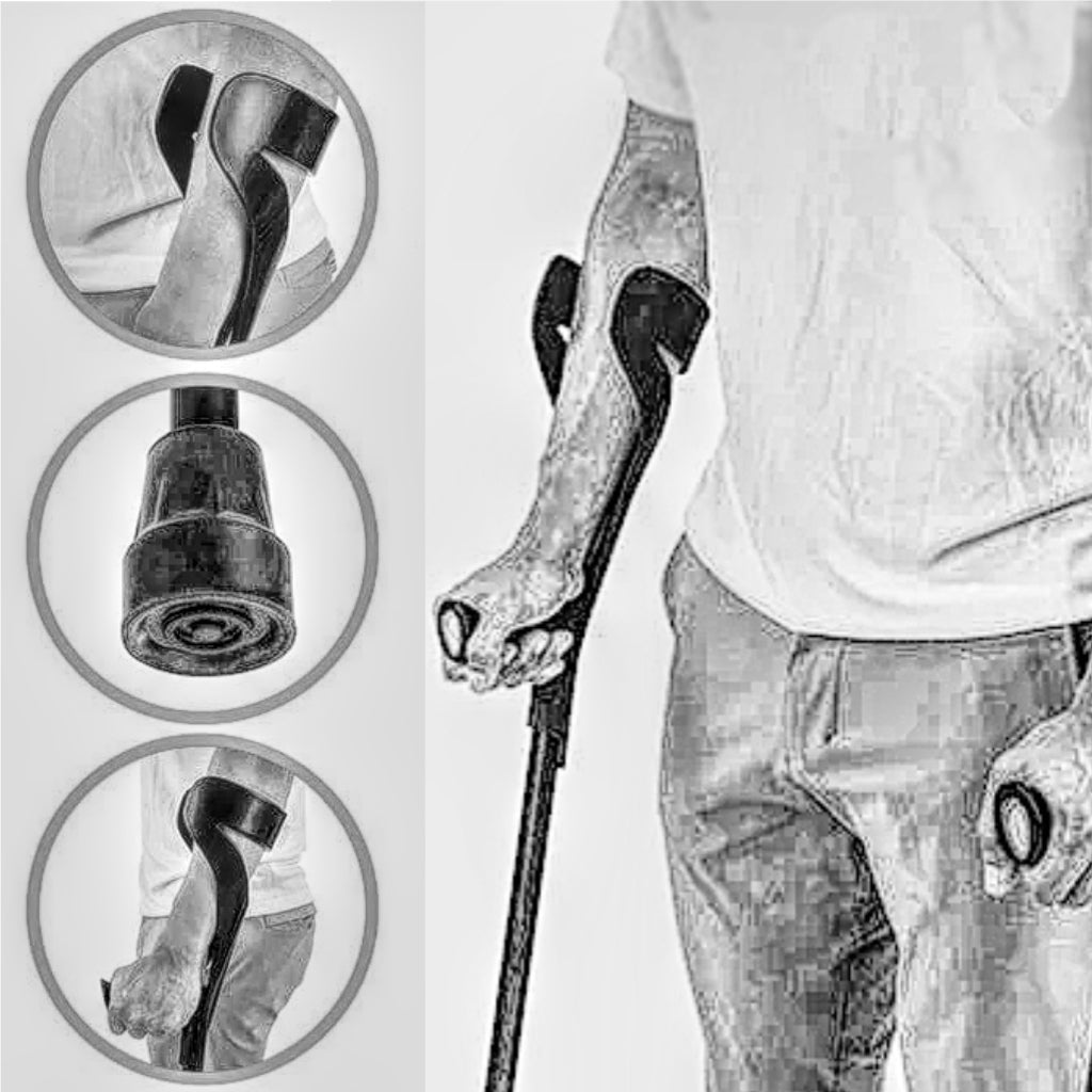 Adult Adjustable Forearm Crutches (Pair)