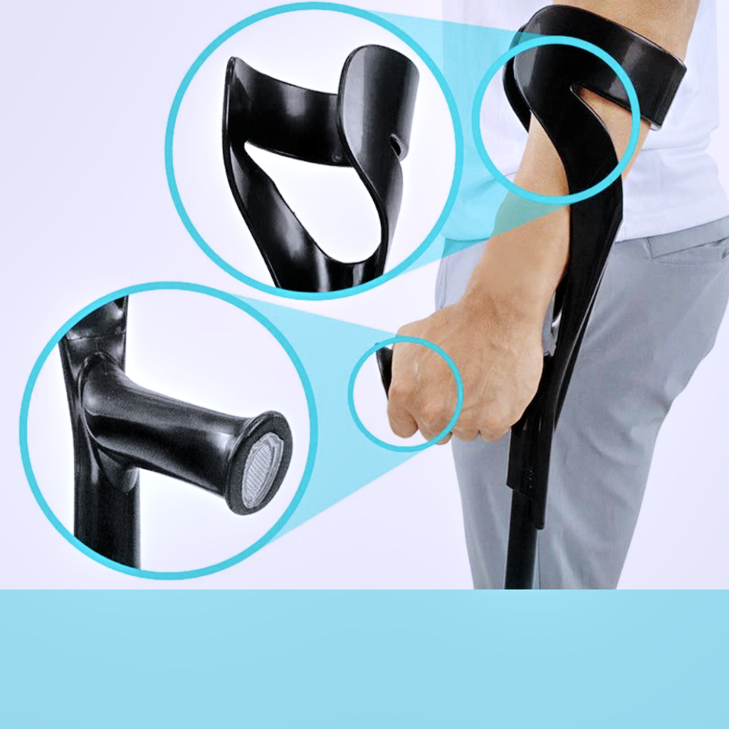 Adult Adjustable Forearm Crutches (Pair)