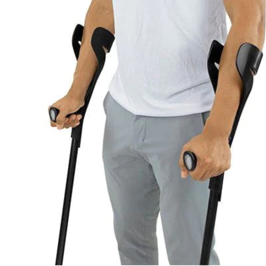 Adult Adjustable Forearm Crutches (Pair)