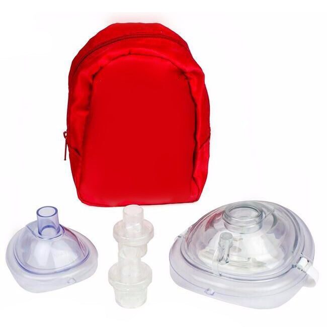 Adult CPR Mask Plus Infant PVC Mask Combo Soft Case
