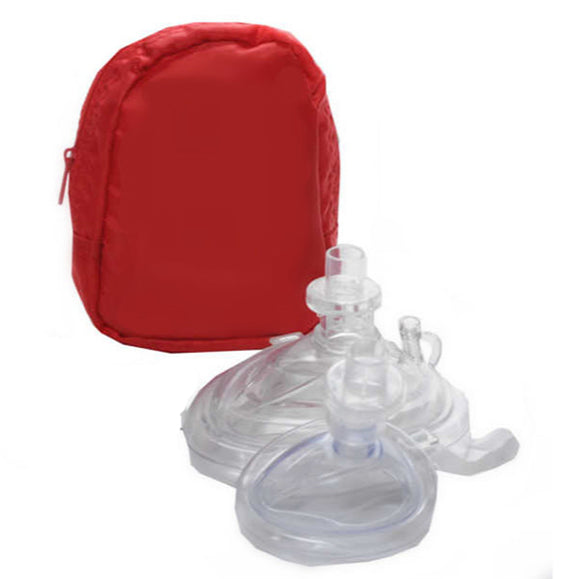 Adult CPR Mask Plus Infant PVC Mask Combo Soft Case