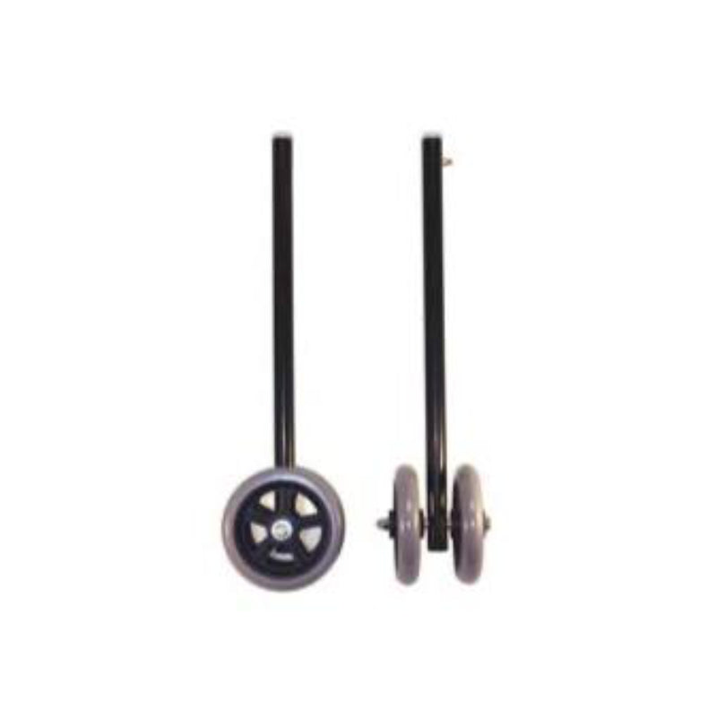 Bariatric 5" Wheel kit for Walkers with 1" Tubing - Pair