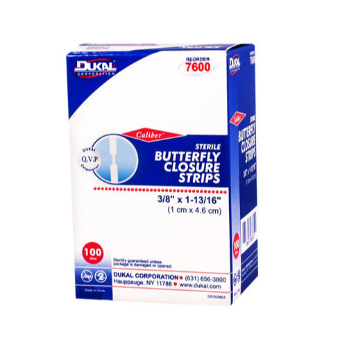 Butterfly Wound Closure Strips Medium 100(BX) Sterile