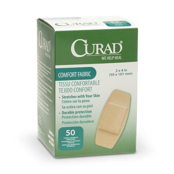 Comfort Fabric Adhesive Bandages 2"X4"  STRL, LF - Wealcan