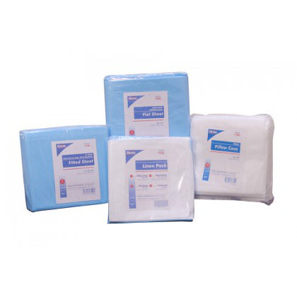 Dukal Flat Sheet HD Fluid Impervious - NS 84" x 60"- Blue  5/bg