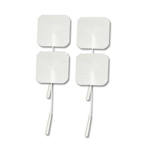 Self-Adhesive Electrodes 2" x 2" White Foam w/ Tyco Gel in Foil Pouch