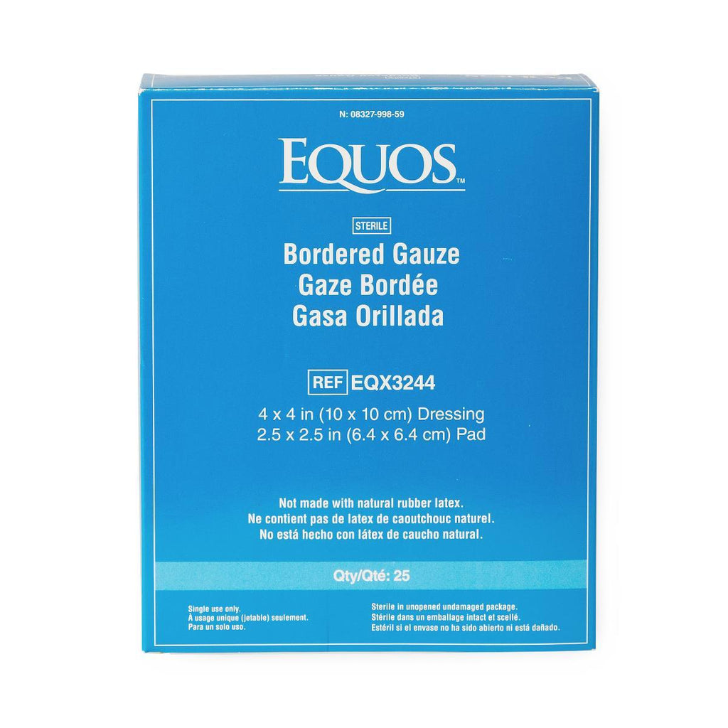 Equos Sterile Bordered Gauze Dressings 4x4 25(BX)
