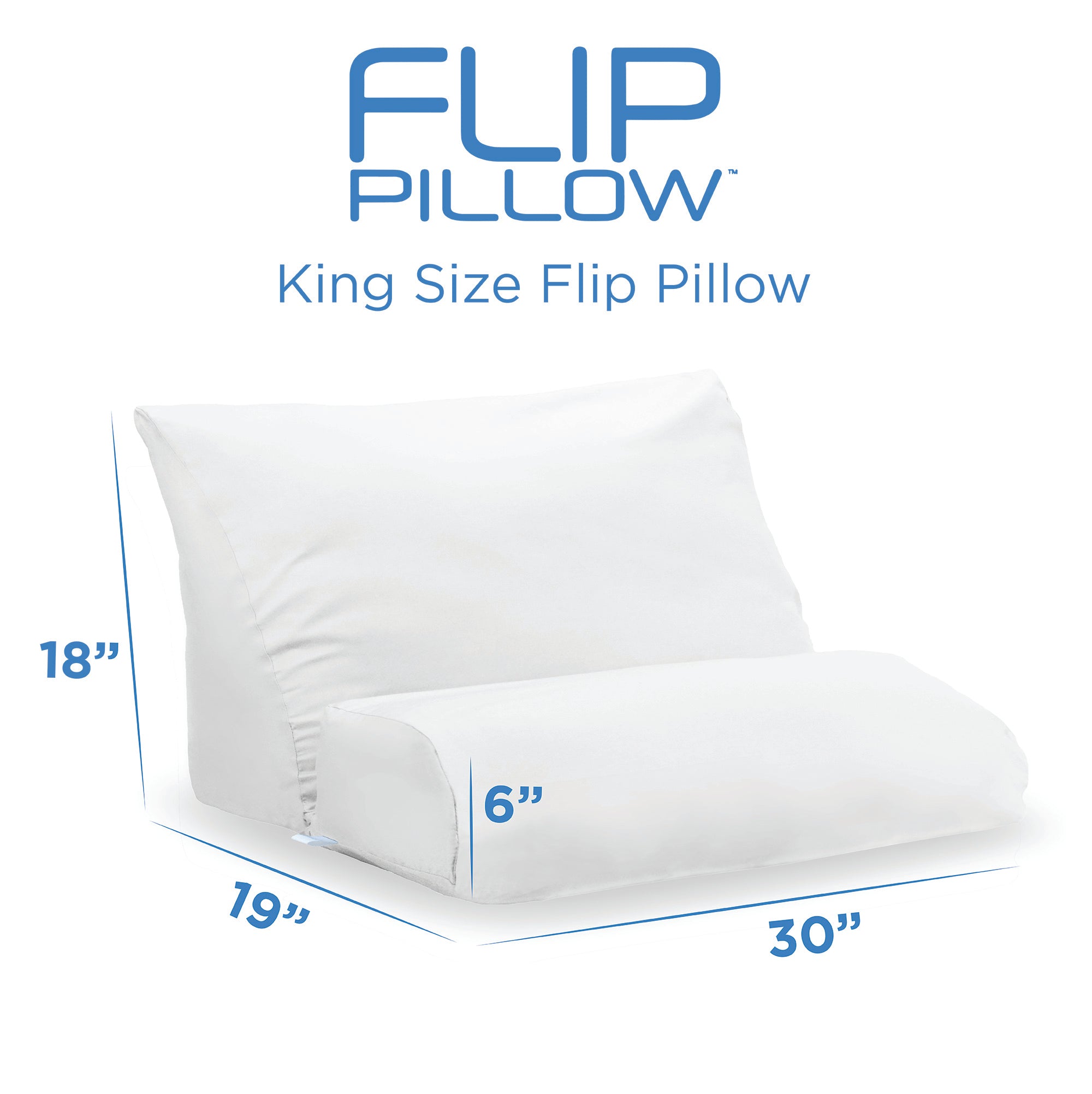Multipurpose Flip 10-in-1 Fiber Filled Bed Wedge Pillow