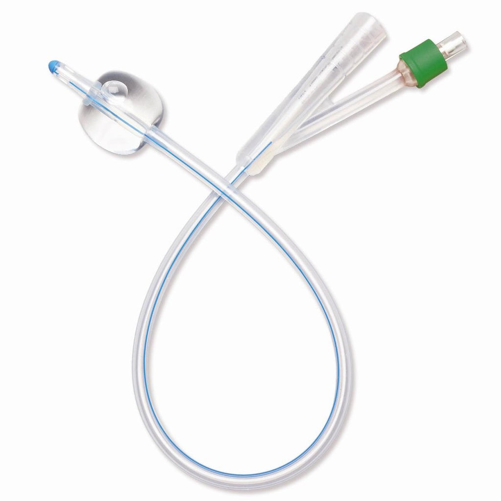 Foley Catheter 100% Silicone 2-Way - 10 Each (BX)