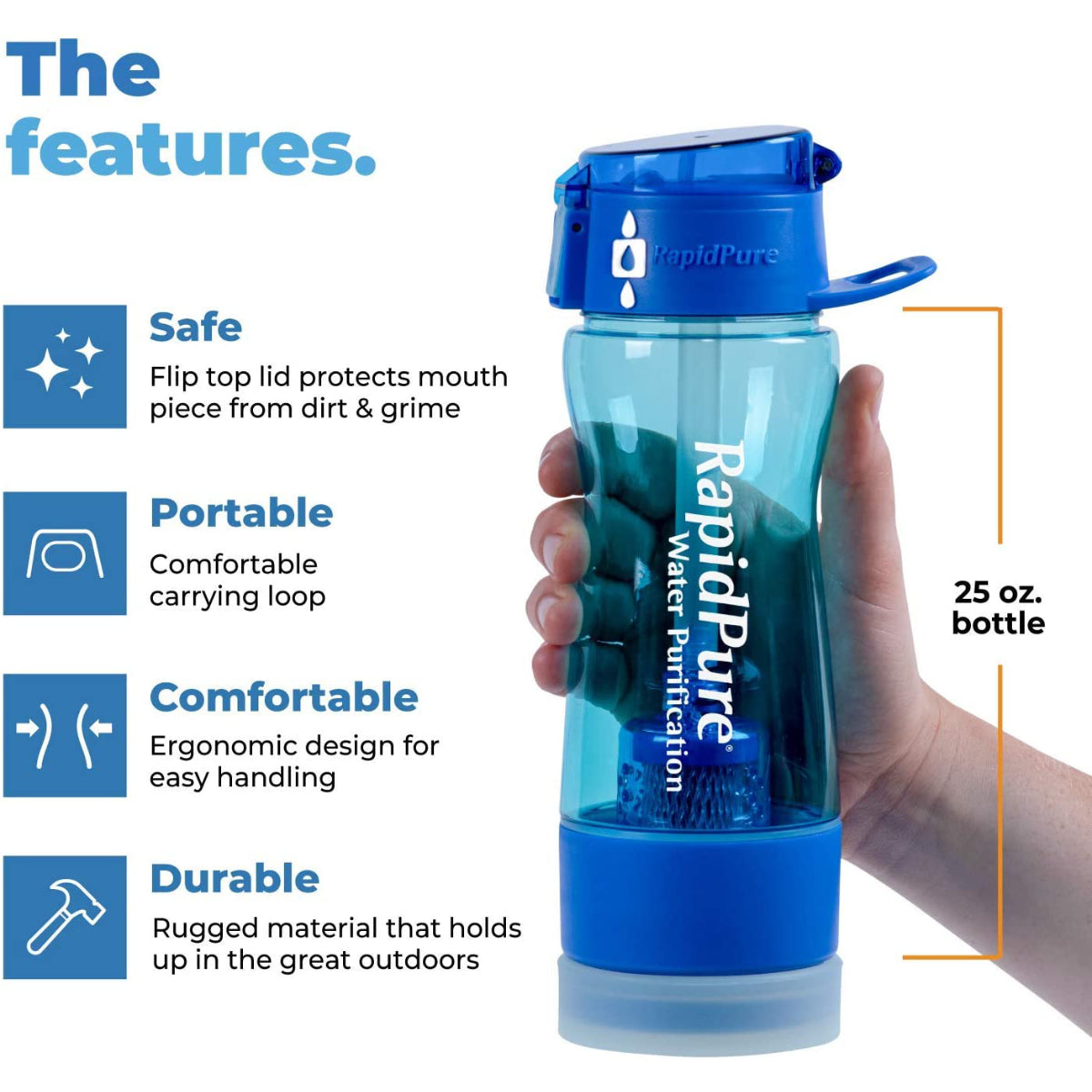 RapidPure Intrepid Water Bottle Purifier Wealcan Llc