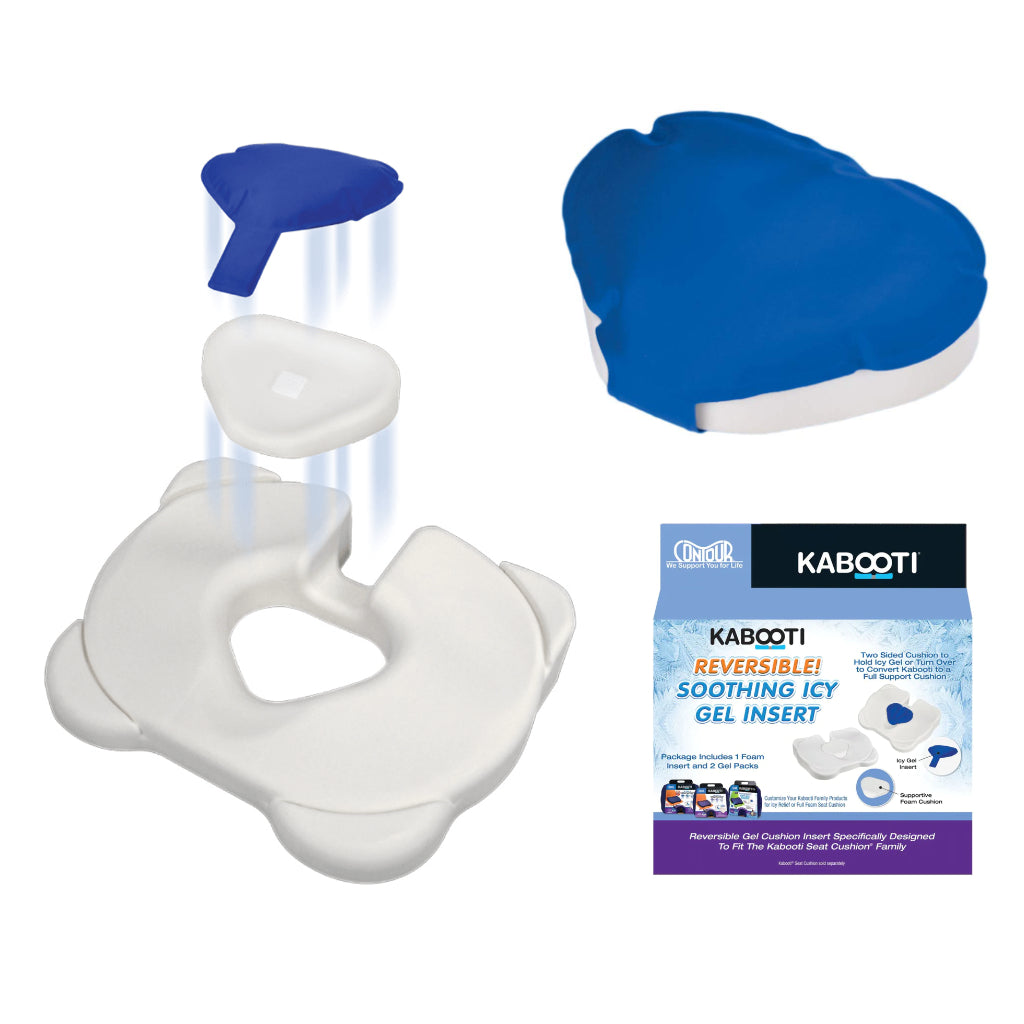 Kabooti 3 in 1 Seat Cushion - Coccyx Relief, Seating Wedge & Donut