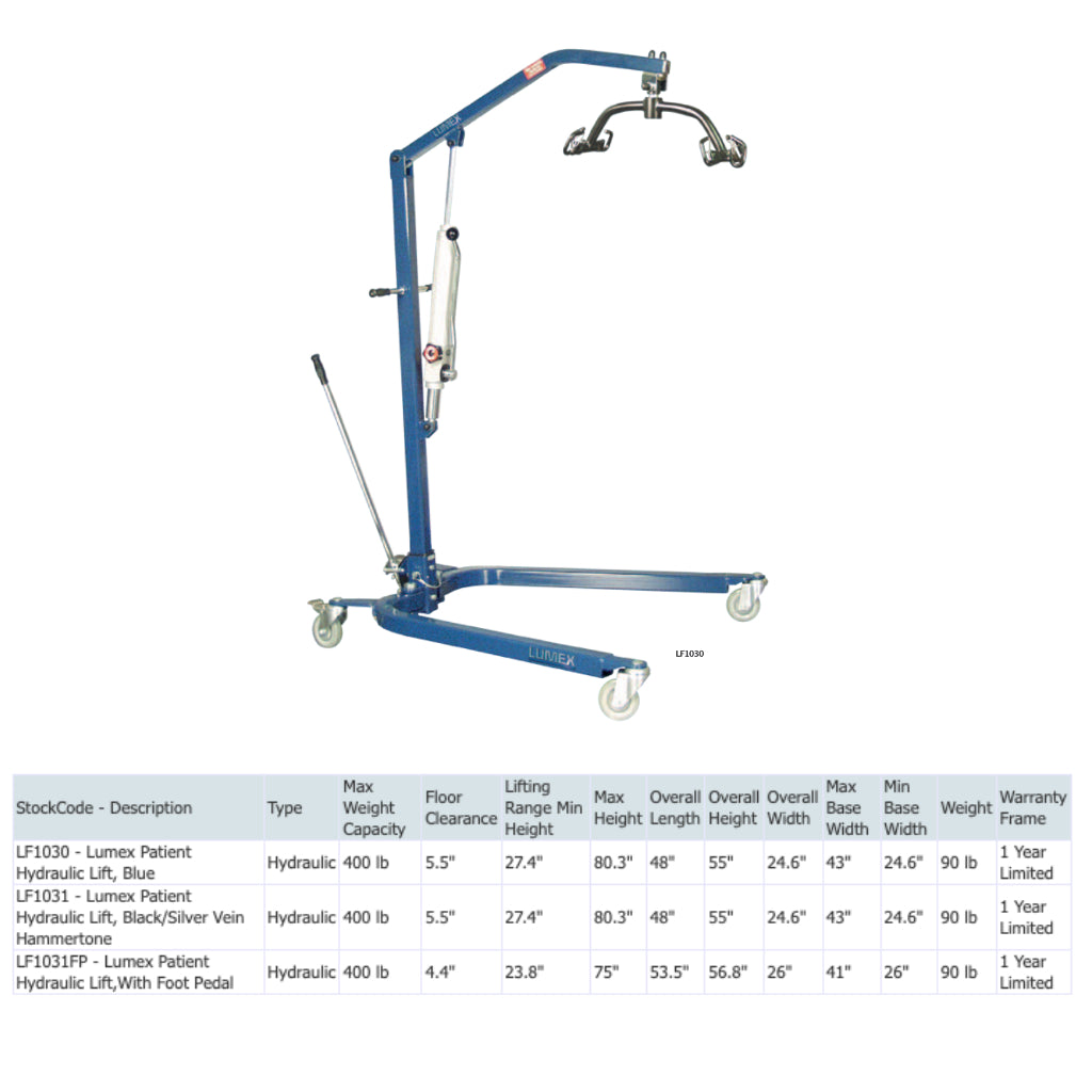 Lumex Patient Hydraulic Lift - E0630
