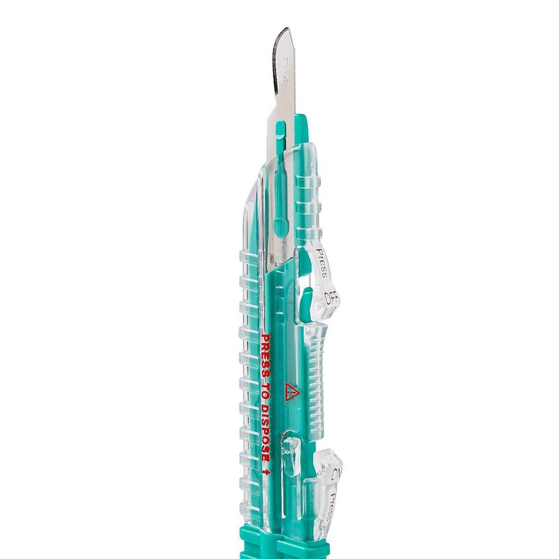 Safety Scalpel Disposable Sterile # 15 - Wealcan