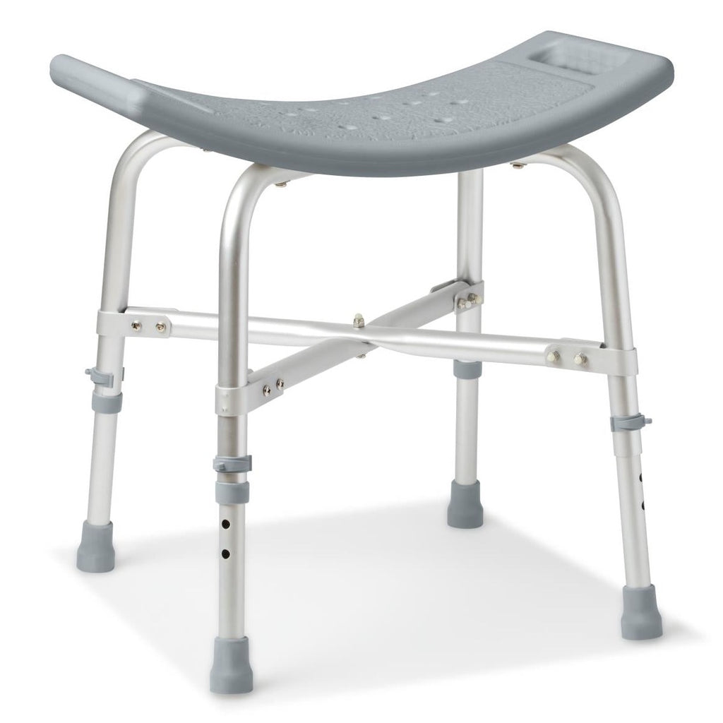 Medline Bariatric Shower Chair without Back 550 lb. Capacity E0245