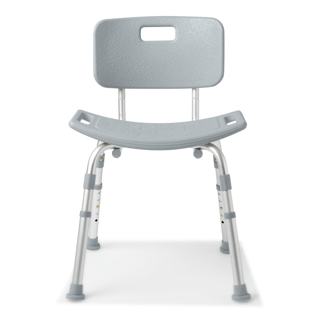 Aluminum Shower Chair with Back 400 lb. Weight Capacity E0240