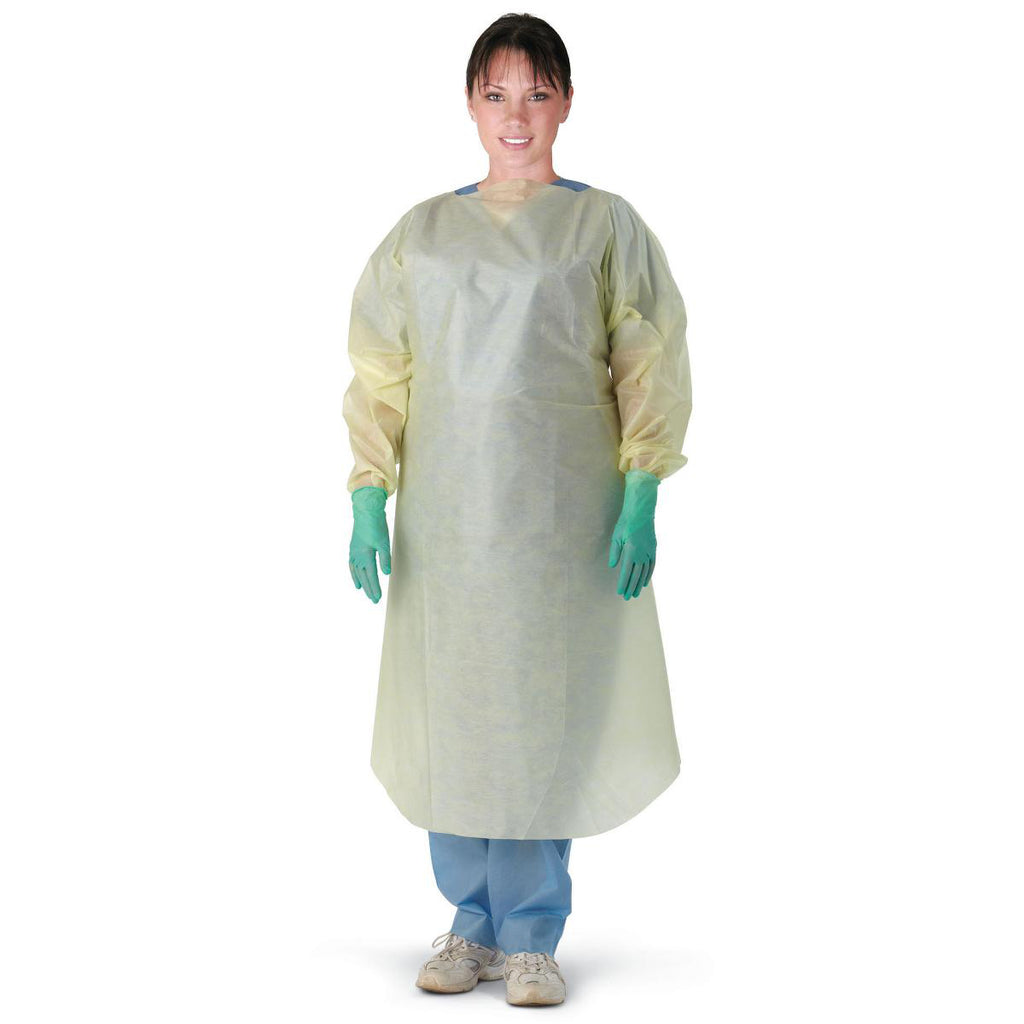 SPP Lightweight Isolation Gown with Full Back [White X-Large] 50 ea. (CS)