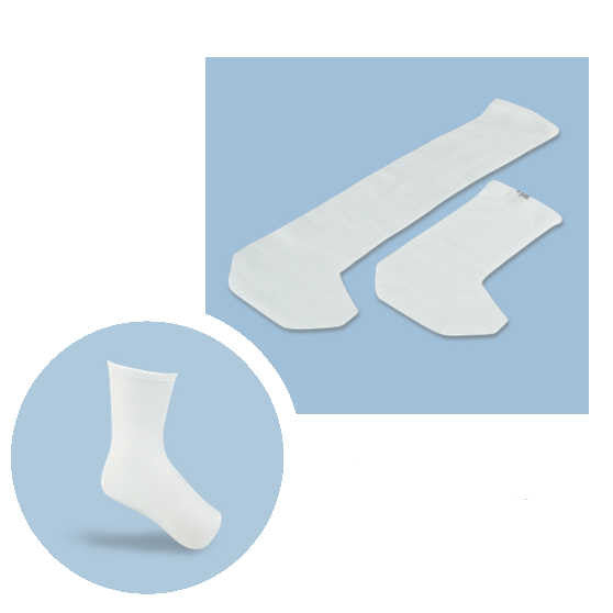 Seamless Partial Foot Socks - With Heel, Each - Wealcan