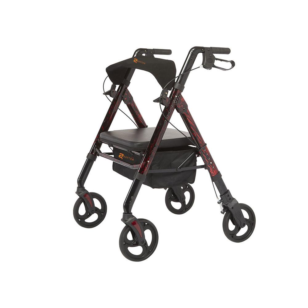 Regal Bariatric Aluminum 4 Wheel Rollator  8” Wheels
