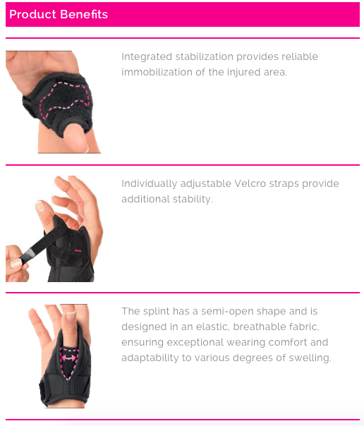 Medi  Rhizomed® Soft Thumb Splint - Wealcan