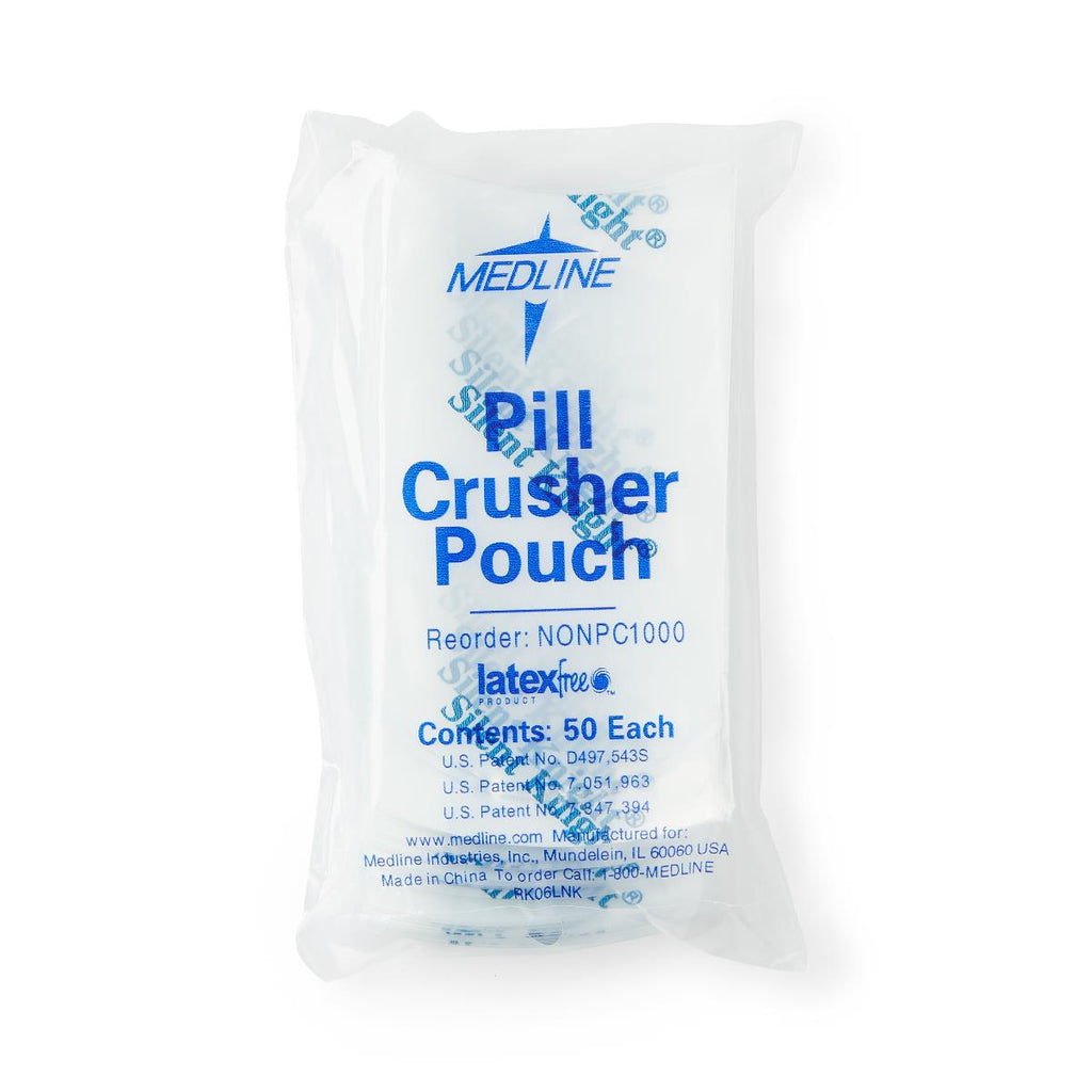 Medline Silent Knight Pill Crusher Pouch 20 (BG) of 50 Each 1000 (CS)