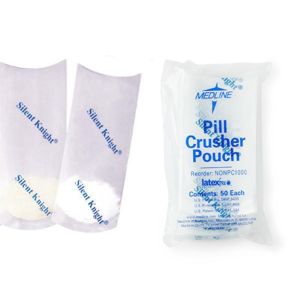 Medline Silent Knight Pill Crusher Pouch 20 (BG) of 50 Each 1000 (CS)