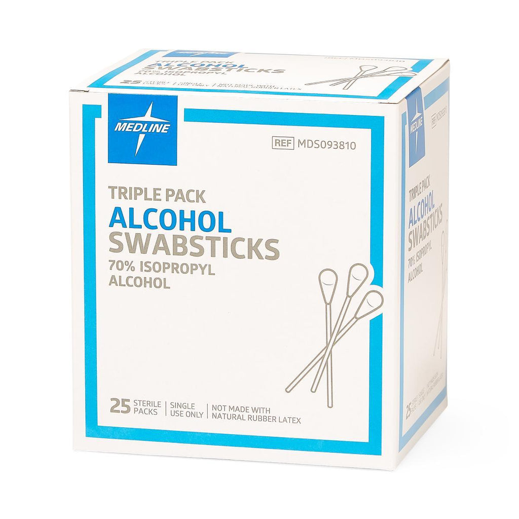 Sterile Alcohol Swabsticks (BX)25 Pack