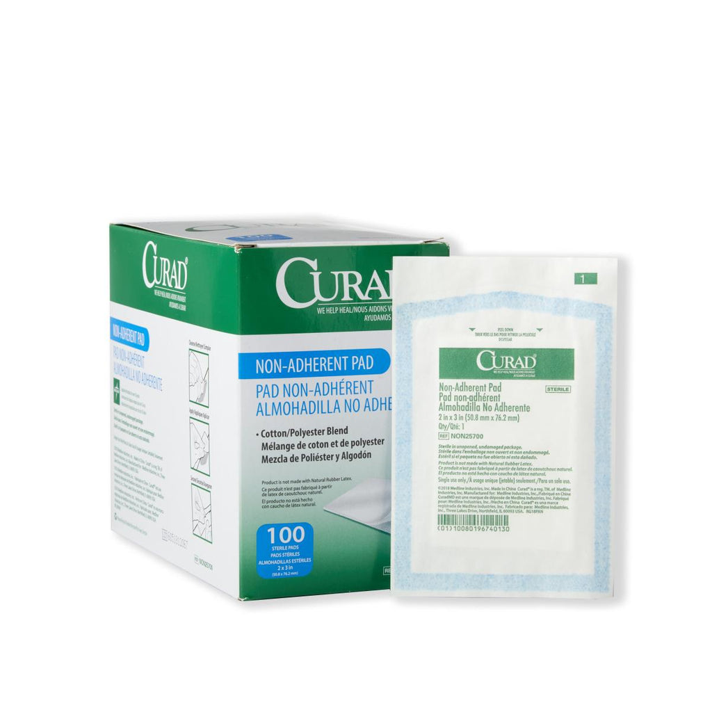Curad Sterile Non Adherent Pad 100/BX - A6251