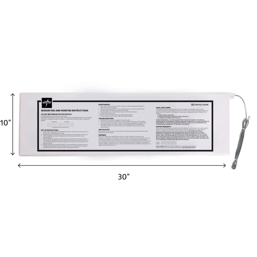 Bed Sensor Alarm Pad 10"x30"- 1 Year - Wealcan