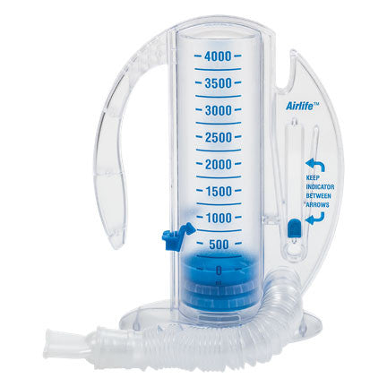 AirLife CareFusion Incentive Spirometer 4000mL w/1-Way Valve - Wealcan