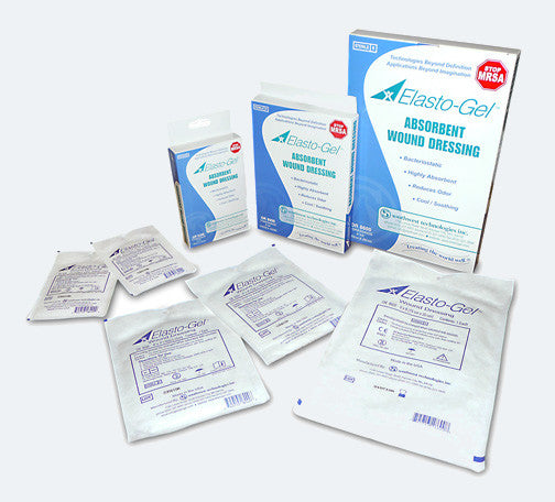 Elasto-Gel Sterile Wound Dressings (Without Tape) , 5/Box - Wealcan