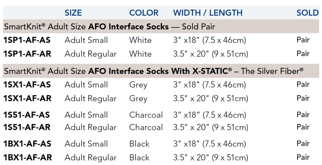 Seamless  AFO interface Socks - Wealcan